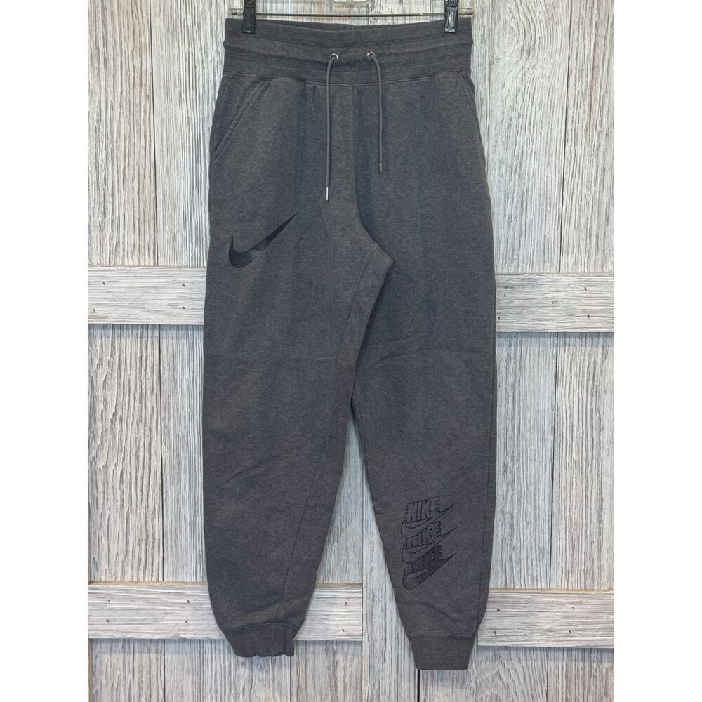 Nike Athletic Sweat Pants Slim Skinny Gray Womens‎ Size Medium Read